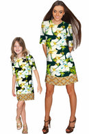 Date Night Grace Shift Floral Mommy and Me Dress-Date Night-18M/2-Green/White-JadeMoghul Inc.