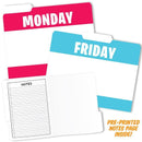 DAY OF THE WEEK DESIGN FILE FOLDERS-Supplies-JadeMoghul Inc.