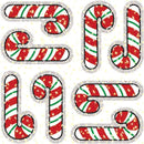 DAZZLE STICKERS CANDY CANES 75-PK-Learning Materials-JadeMoghul Inc.