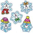 DAZZLE STICKERS SNOWFLAKES 75-PK-Learning Materials-JadeMoghul Inc.