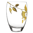 Home Decor - Dazzling Gold Leaf 12" Vase