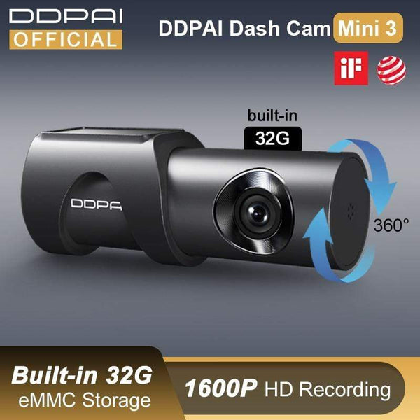 DDPAI Dash Cam Mini 3 1600P HD Dvr Car Camera Mini3 Auto Drive Vehicle Video Recroder 2K Android Wifi Smart 24H Parking Camera AExp