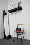 Decor Decor Steals - 10" x 10" x 21" Walnut Veneer Hanger HomeRoots