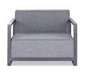 Decor Decor Steals - 29" X 39" X 41" Gray Aluminum Armchair HomeRoots