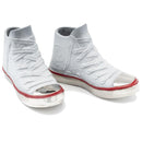 Decor Decor Steals - 4" X 10'.25" X 6'.5" White Aluminum White High Top Sneakers - Pair HomeRoots