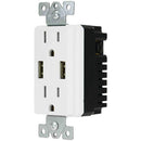 Decor Duplex 4-Amp USB Charger & Outlet-Cables, Connectors & Accessories-JadeMoghul Inc.