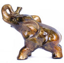 Decor Living Room Decor Ideas - 10" X 6" X 10'.5" Copper, Brown And Orange Ceramic Elephant HomeRoots