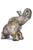 Decor Living Room Decor Ideas - 13" X 7" X 12" Gold Ceramic Elephant HomeRoots