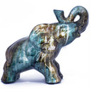 Decor Living Room Decor Ideas - 13" X 7" X 12" Turquoise, Copper And Bronze Ceramic Elephant HomeRoots