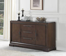 Decor Living Room Decor Ideas - 48" X 29" X 34" Marble And Tobacco Server HomeRoots