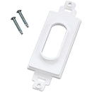 Decor-Style Wireport(TM) Wall Plate (White)-Cables, Connectors & Accessories-JadeMoghul Inc.