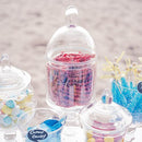 Decorative Pedestaled Apothecary Jar with Straight Sided Bowl (Pack of 1)-Wedding Candy Buffet Accessories-JadeMoghul Inc.