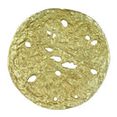 Decorative Round Shaped Aluminum Tray With Rough Edges, Pack Of Two, Gold-Home Accent-Gold-Gold-JadeMoghul Inc.