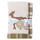 Deer Lodge Framed Coral Fleece Baby Blanket-DEER LODGE-JadeMoghul Inc.