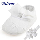 Delebao Brand Spring Soft Sole Girl Baby Shoes Cotton First Walkers Fashion Baby Girl Shoes Butterfly-knot First Sole Kids Shoes-Black-1-JadeMoghul Inc.