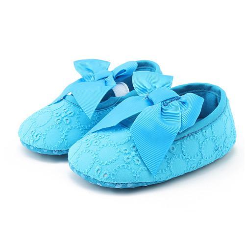 Delebao Brand Spring Soft Sole Girl Baby Shoes Cotton First Walkers Fashion Baby Girl Shoes Butterfly-knot First Sole Kids Shoes-Blue-1-JadeMoghul Inc.
