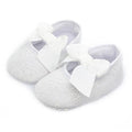 Delebao Brand Spring Soft Sole Girl Baby Shoes Cotton First Walkers Fashion Baby Girl Shoes Butterfly-knot First Sole Kids Shoes-White shoes-1-JadeMoghul Inc.