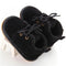 Delebao Cotton Shallow Baby Shoes Lace-Up Solid For Autumn Winter Warm Baby Girl Shoes High Quality Rubber First Walkers-Black-1-JadeMoghul Inc.