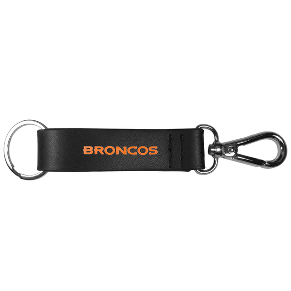 Denver Broncos Black Strap Key Chain-Key Chains-JadeMoghul Inc.