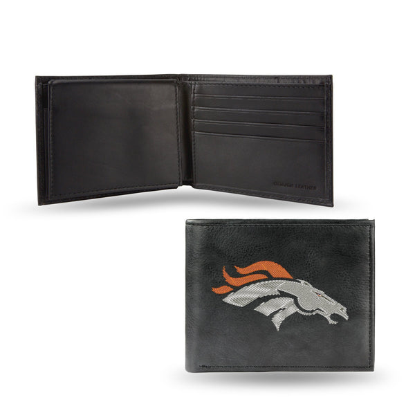 Card Wallet Men Denver Broncos Embroidered Billfold