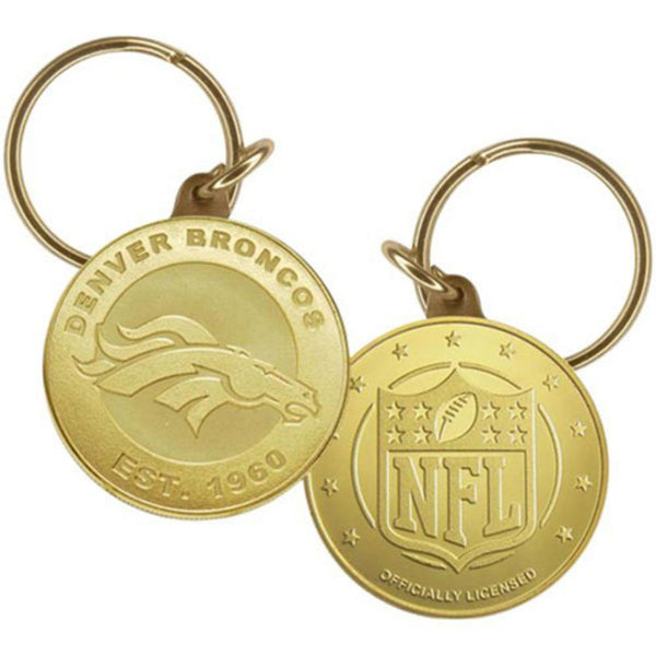 Denver Broncos Flip Coin Keychain Superbowl 48-LICENSED NOVELTIES-JadeMoghul Inc.