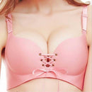 DeRuiLaDy Sexy Women Seamless LB Bra Gather Adjustable Super Push Up Bra Women Underwear Seamless Underwear Lingerie Plus Size-Pink-90C-JadeMoghul Inc.