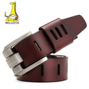 Designer High Quality Genuine Leather Belt for Men-Dark Red-100cm-JadeMoghul Inc.