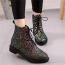Designer Inspired Glitter Ankle Boots-Black-5-JadeMoghul Inc.