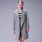 Designer Inspired Woolen Winter Coat-Gray-S-JadeMoghul Inc.