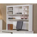 Wooden Computer Desk Hutch, White