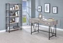 Writing Desk-3 Drawer, Driftwood Gray