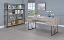 Writing Desk-4 Drawer, Driftwood Gray