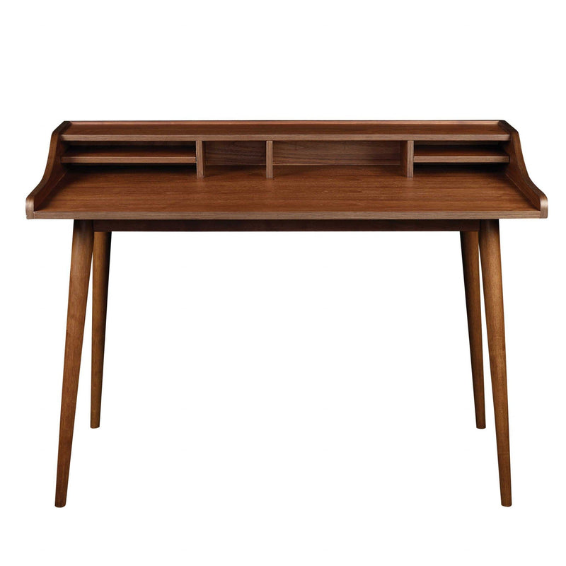 Desks Bedroom Desk - 47.25" X 23.63" X 34.89" Desk in American Walnut HomeRoots