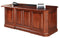 Desks Bedroom Desk - 72.5" x 36" x 30.5" Wooden Acres Stain Executive Desk HomeRoots