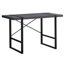 Desks Black Desk - 23'.75" x 49" x 30" Grey/Black, Metal - Computer Desk HomeRoots
