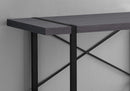 Desks Black Desk - 23'.75" x 49" x 30" Grey/Black, Metal - Computer Desk HomeRoots