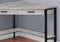 Desks Black Desk - 42" x 42" x 30" Grey, Reclaimed Wood Corner - Computer Desk HomeRoots