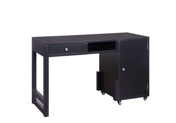 Desks Cheap Computer Desk - 20" X 48" X 30" Black Wood Veneer Desk (Convertible) HomeRoots