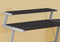 Desks Cheap Desk - 18'.25" x 48'.25" x 36'.75" Cappuccino, Silver, Metal - Computer Desk HomeRoots