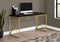 Desks Desks For Sale - 29.75" Particle Board and Gold Metal Computer Desk HomeRoots