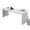 Desks Student Desk - 24" X 78" X 30" White Orange Wood Casters Veneer (LVL) Desk HomeRoots