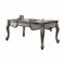 Desks Student Desk - 35" X 72" X 32" Antique Platinum Wood Poly Resin Executive Desk (Leg) HomeRoots