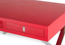 Desks Vanity Desk - 21" Red Crocodile MDF and Steel Desk HomeRoots
