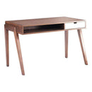 Desks Vanity Desk - 46" X 26" X 30.3" Mid-Century Modern Solid Fir Desk HomeRoots