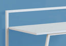 Desks White Desk - 17'.75" x 29'.5" x 34" White, Mdf, Metal - Computer Desk HomeRoots