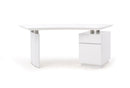 Desks White Desk - 30" White Stainless Steel Office Desk HomeRoots