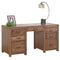 Desks Wooden Desk - 60" X 24" X 30'.5" Cappuccino Wood Executive Drawer Desk HomeRoots