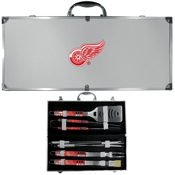 Detroit Red Wings 8 pc Tailgater BBQ Set-Tailgating & BBQ Accessories-JadeMoghul Inc.