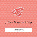 Diamond Favor - Place Cards (Pack of 1)-Wedding Favor Stationery-JadeMoghul Inc.