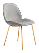 Dining Sets Cheap Dining Room Sets - 20.5" x 22.4" x 32.5" Gray, Velvet, Steel & Plywood, Velvet Dining - Set of 2 HomeRoots